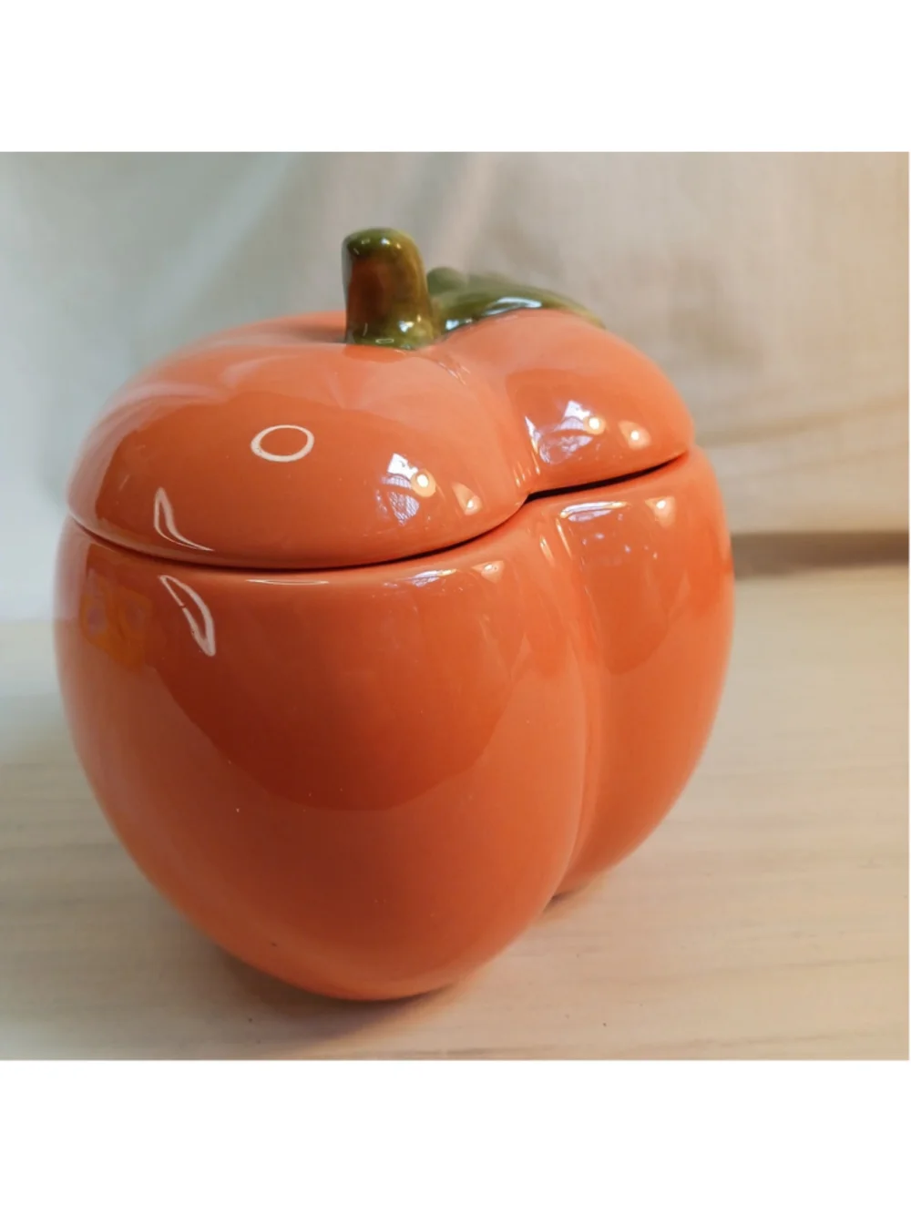 Ceramic Peach Jar Kitchen Orange With Lid Just Peachy By Ashland Spring juicy